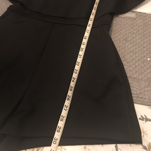 Endless Rose Off shoulder Black Romper Dress - Picture 7 of 7